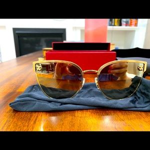 Cartier panthers cat eye sunglasses.
